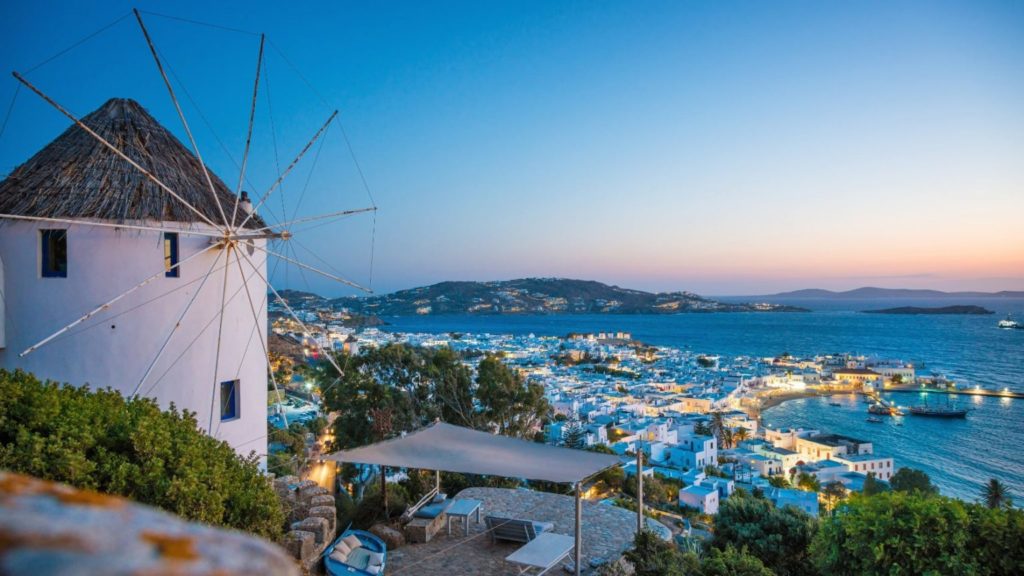 mykonos-sunset-windmill